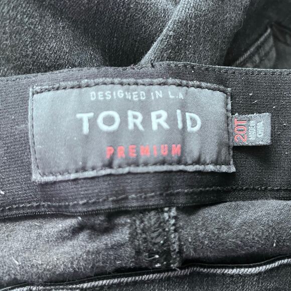 Torrid Premium Bombshell Skinny Jeans 20T Dark Wash Elastic Waist Embellished - Picture 5 of 6